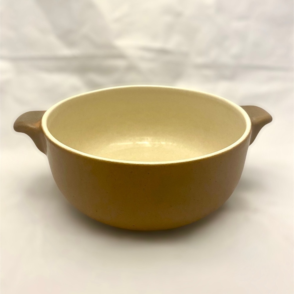 Stoneware Dutch Oven With Handles, No Lid, Brown Color, 4 Qt VGC